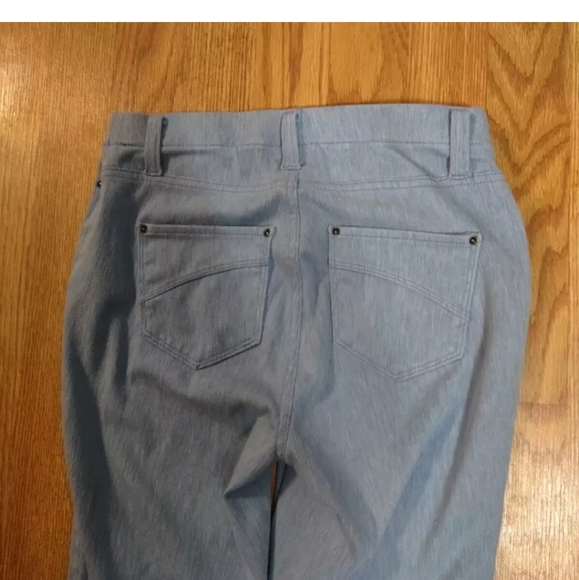 Time And Tru Pants Womens Sz XS Blue Jegging Pull On Faux Front Pocket Stretch - Picture 10 of 12